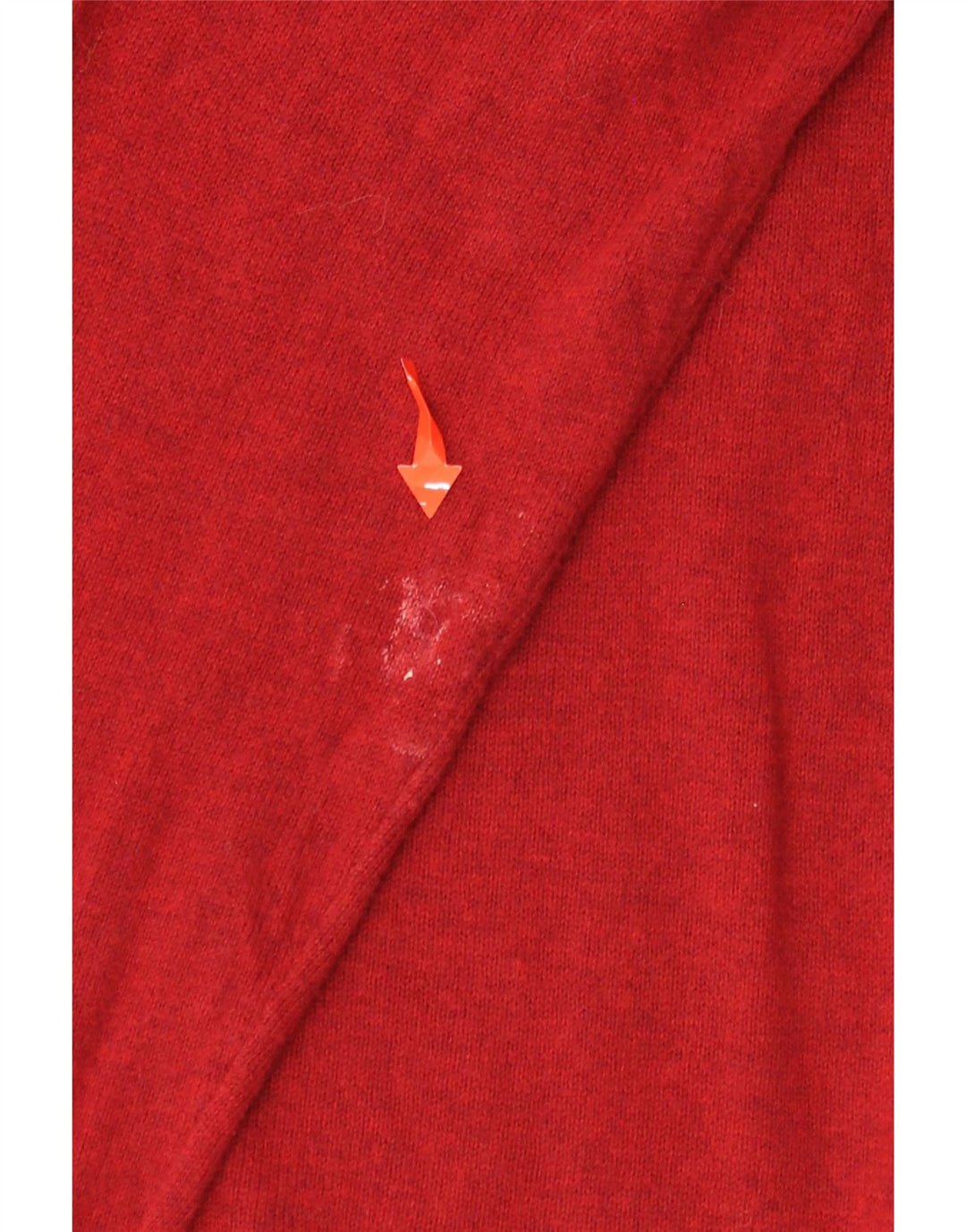 SUPERDRY Męski sweter z dekoltem w kształcie litery V, duży, czerwony, bawełniany