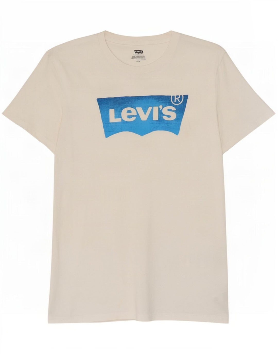Męski T-shirt z grafiką Levi's, duży, biały, bawełniany