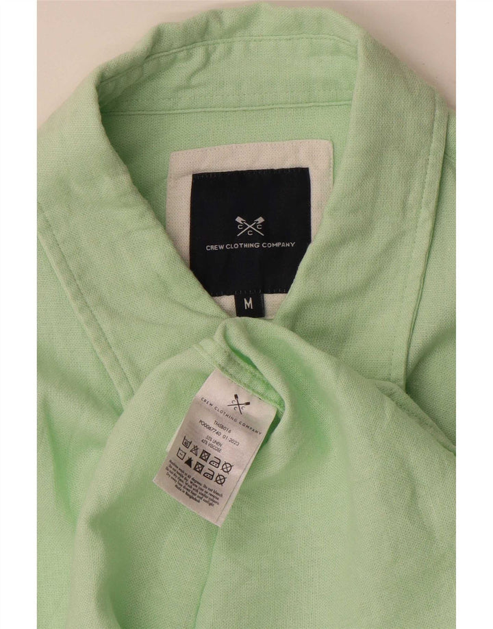 Koszula męska Crew Clothing Średni zielony lniany