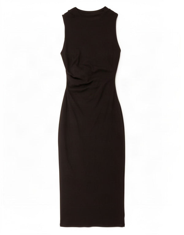 Damska obcisła sukienka bez rękawów Zara, dopasowana, UK 18 XL, czarna bawełna