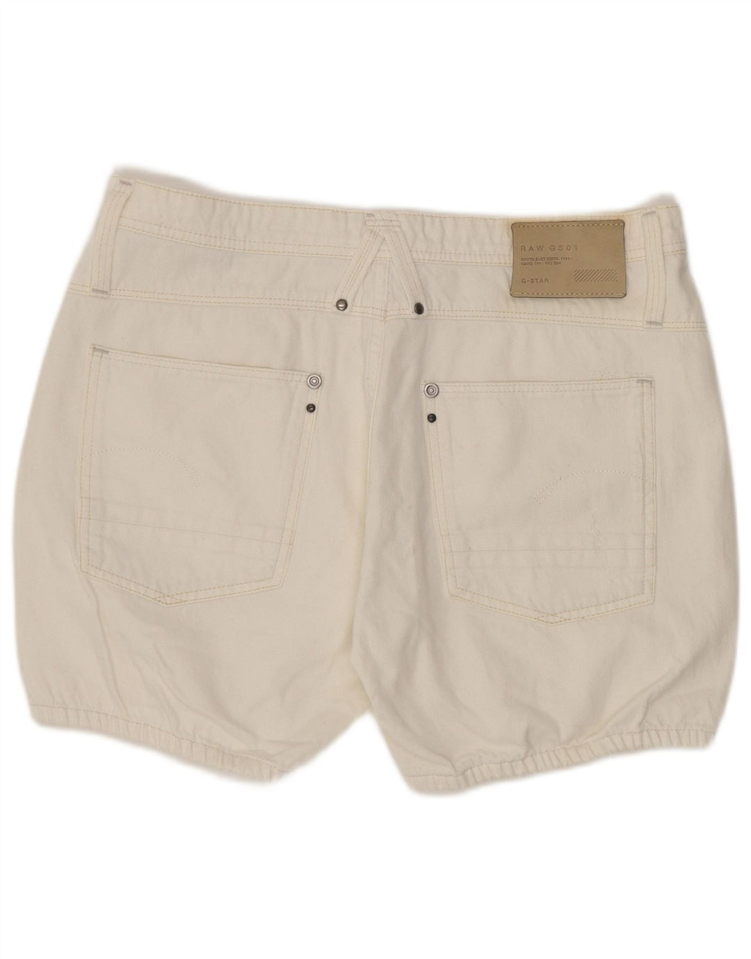 Damskie spodenki jeansowe G-Star W27 Małe, białe, bawełniane