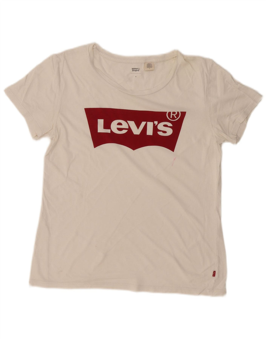 Damska koszulka z grafiką LEVI'S Top UK 12 Medium Off White