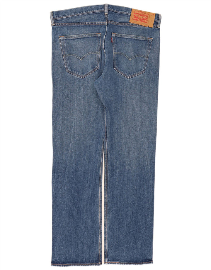 Męskie jeansy Levi's 501 Straight W36 L32 Niebieskie bawełniane