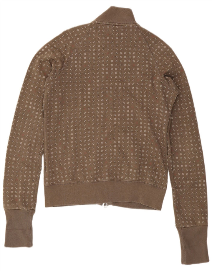 Damska kurtka dresowa NIKE UK 14, duża, bawełniana w kolorze khaki w cętki