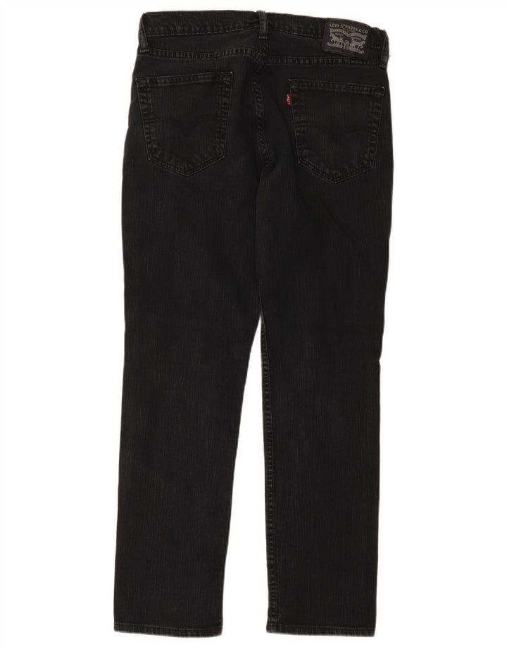 Męskie proste dżinsy Levi's W34 L30 Czarna bawełna