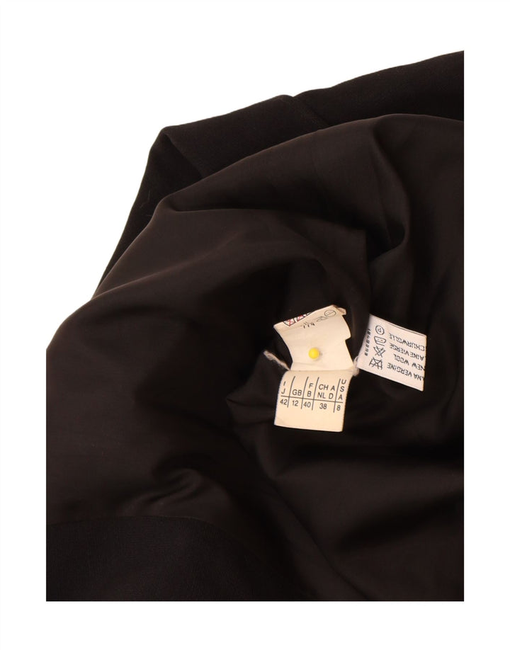 Max & Co. Płaszcz damski UK 12, średnia czarna wełna