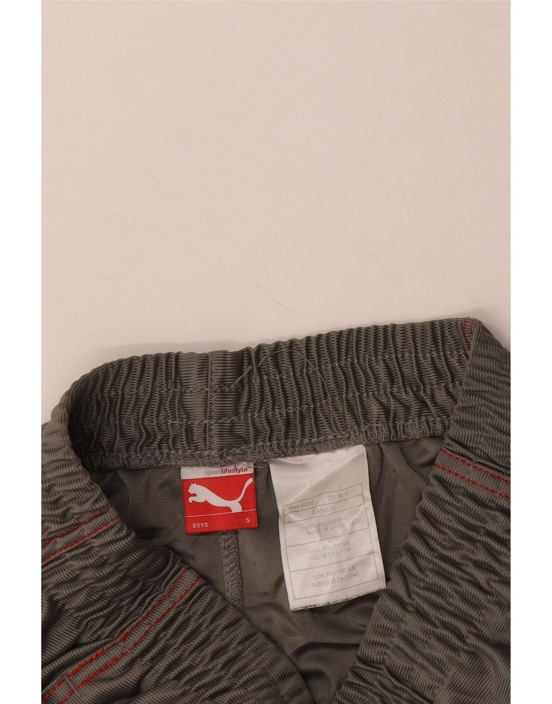 Chłopięce spodenki sportowe PUMA 7-8 lat, mały, szary, poliester z blokami kolorów