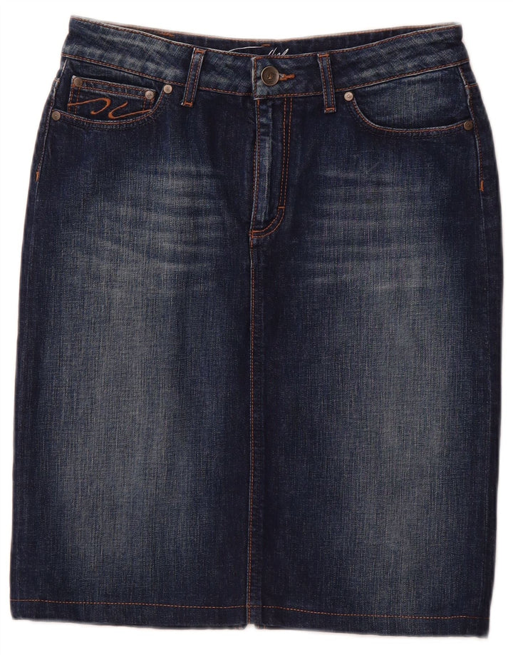 TOMMY HILFIGER Damska spódnica dżinsowa US 10 Large W30 Granatowa bawełna