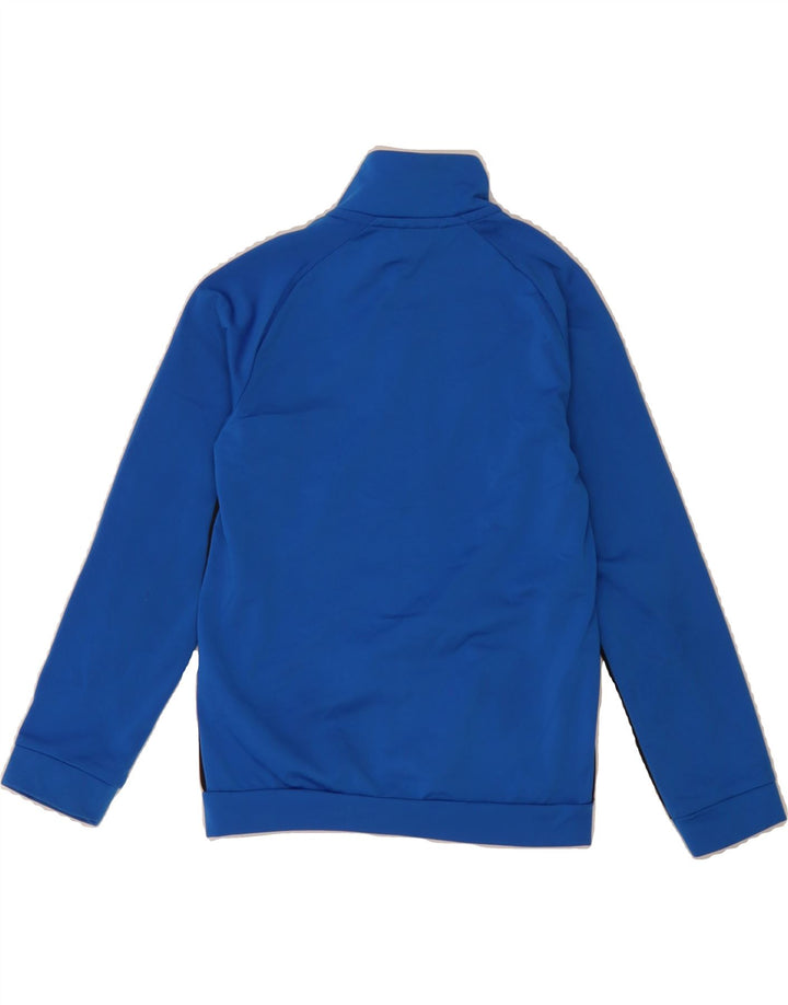 PUMA Boys Graphic Tracksuit Top Jacket 7-8 Years XS Blue Colourblock Vintage Puma and Second-Hand Puma from Messina Hembry 