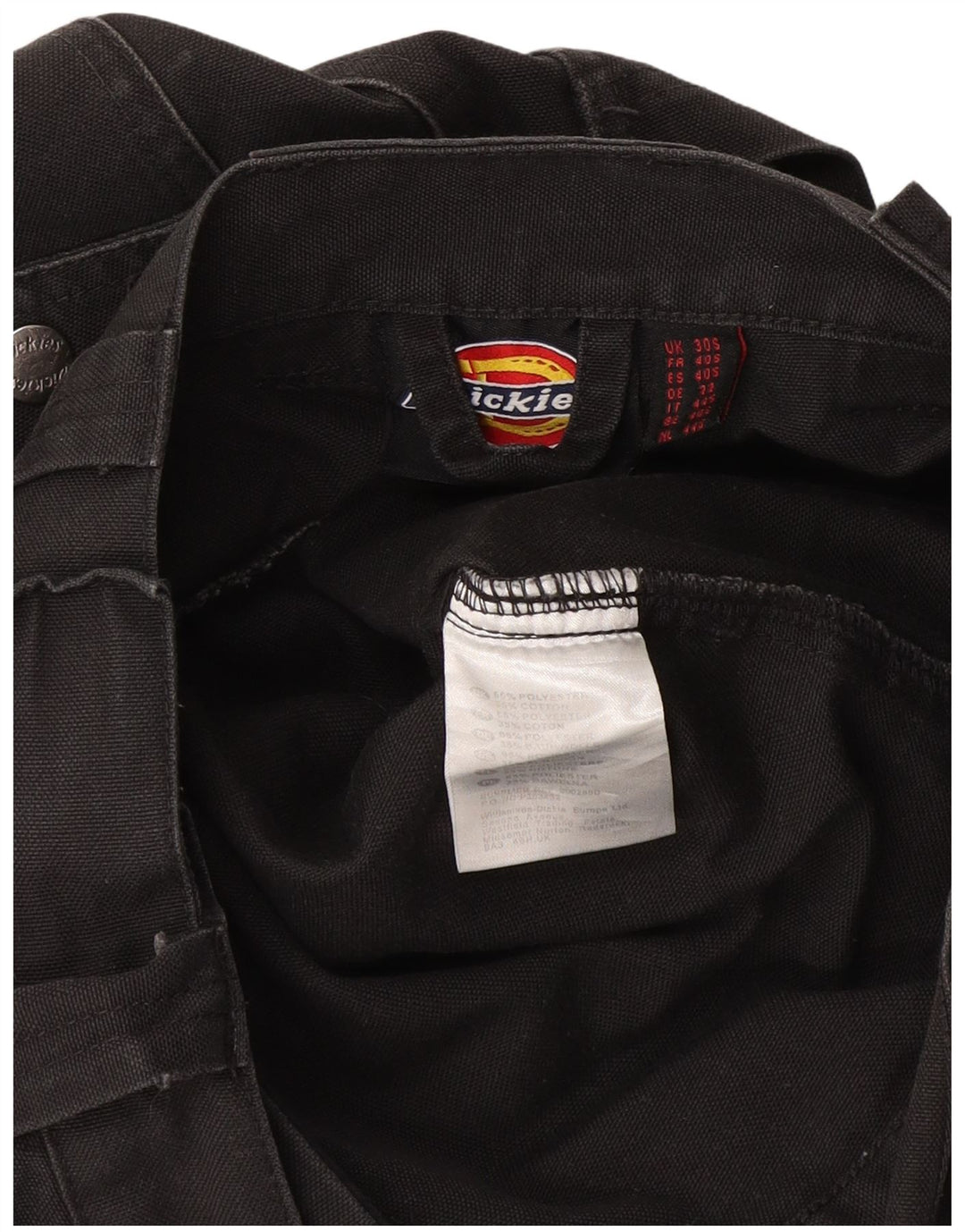 Męskie spodnie cargo Dickies W30 L28 Szary poliester z blokami kolorów