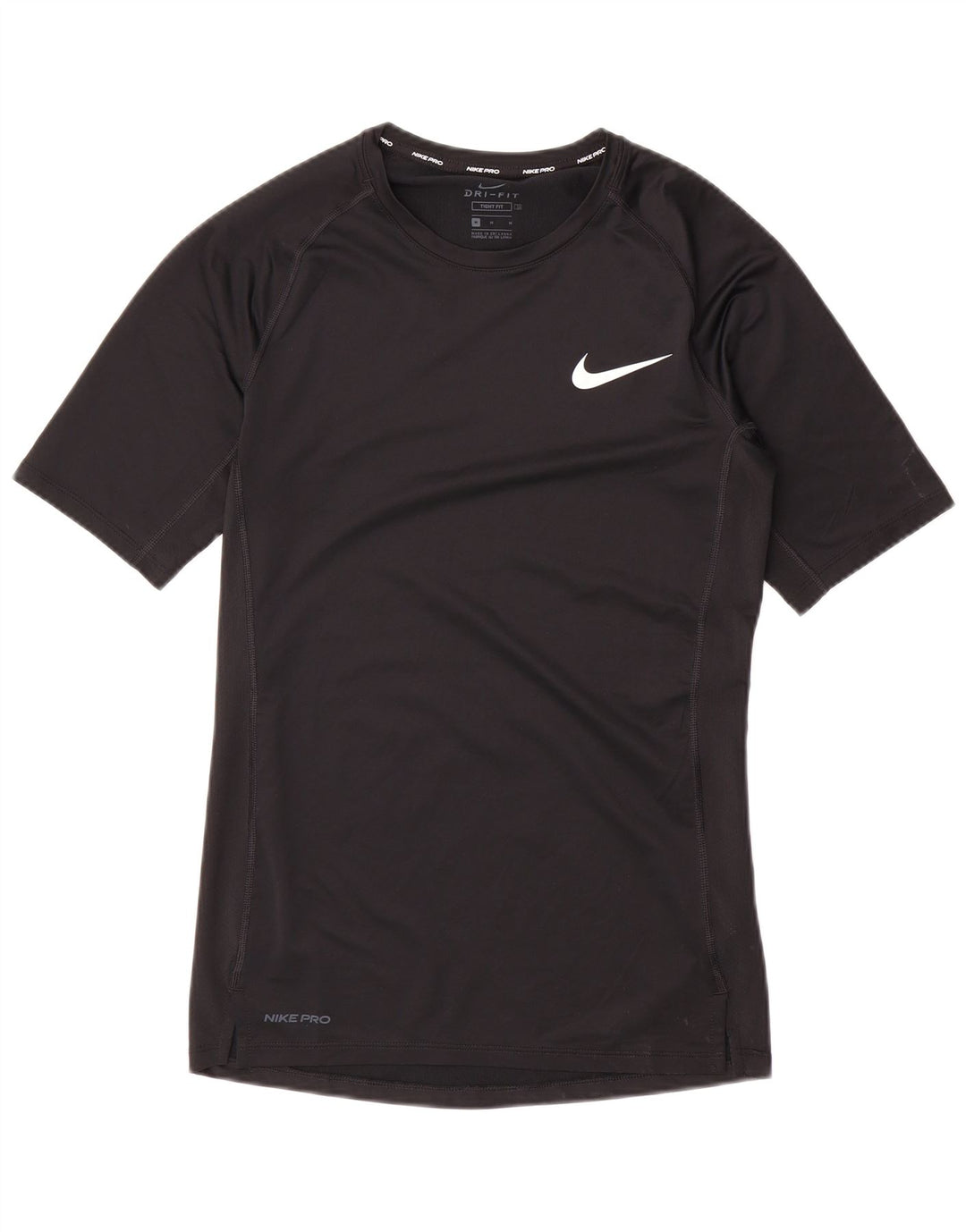 Męski T-shirt Nike o dopasowanym kroju, średni czarny poliester