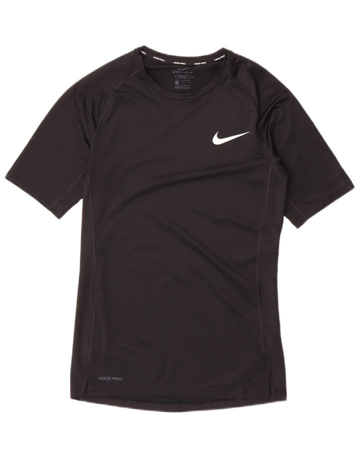 Męski T-shirt Nike o dopasowanym kroju, średni czarny poliester