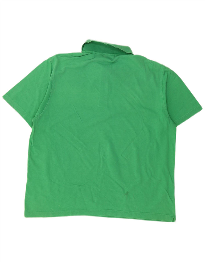 Męska koszulka polo LACOSTE, rozmiar 7, 2XL, zielona bawełna