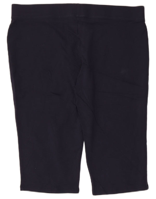 Marks & Spencer Damskie legginsy Capri UK 18 XL, granatowe, bawełniane