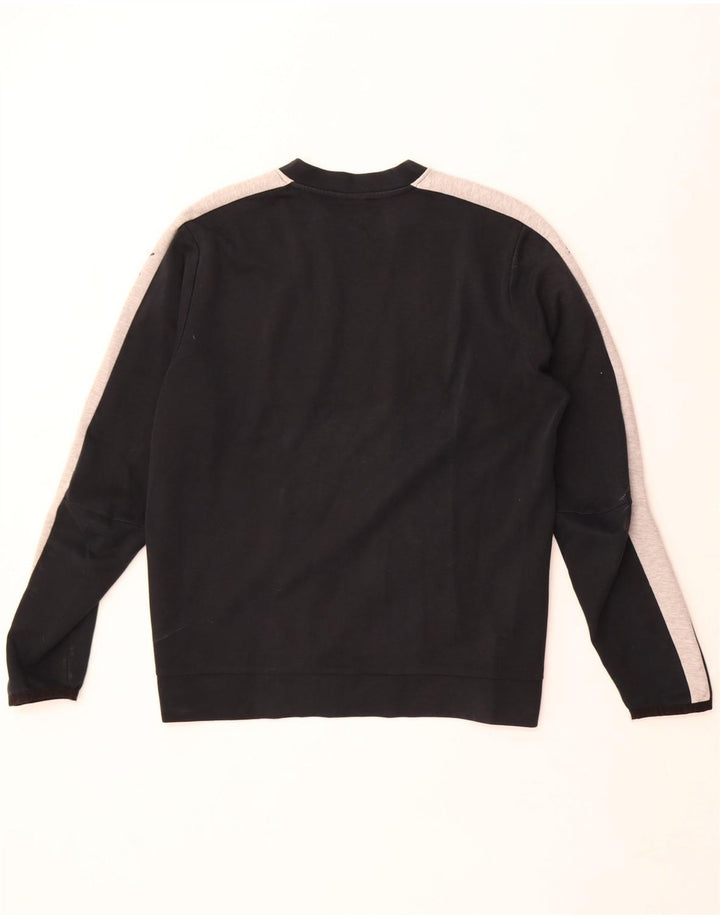 Męska bluza Puma Sweter, średni czarny, poliester z blokami kolorów