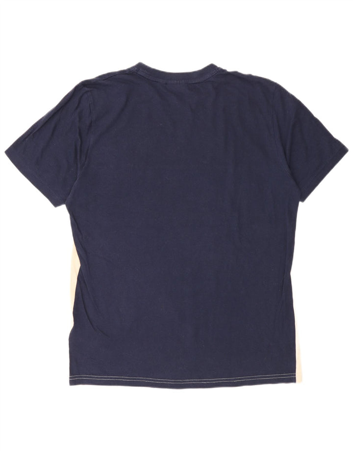 T-shirt męski Fila Top, mały, bawełniany w kolorze granatowym