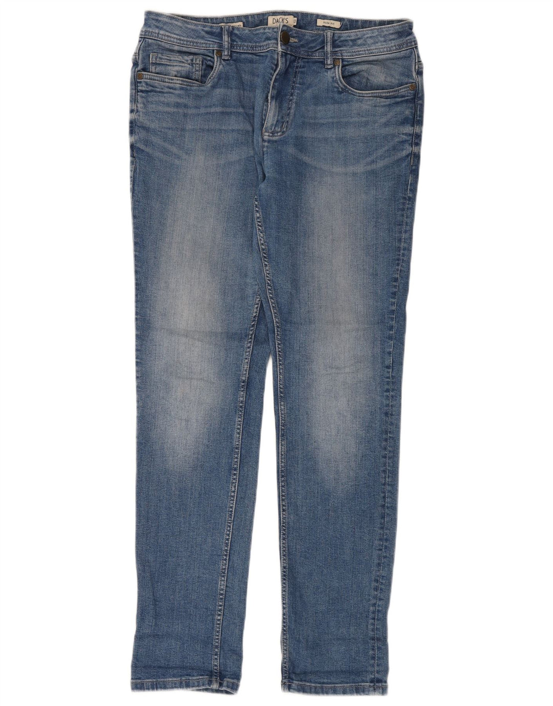 Dack's Męskie jeansy slim IT 50 Large W34 L32 Niebieskie bawełniane