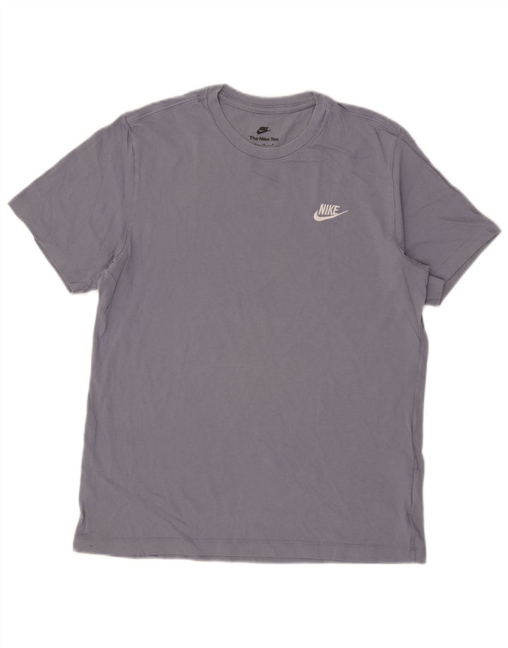 T-shirt męski Nike, bawełniany, średni niebieski