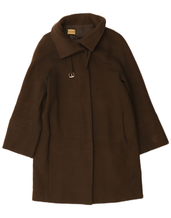 Damski płaszcz oversize Massimo Dutti UK 10 Small, wełna khaki
