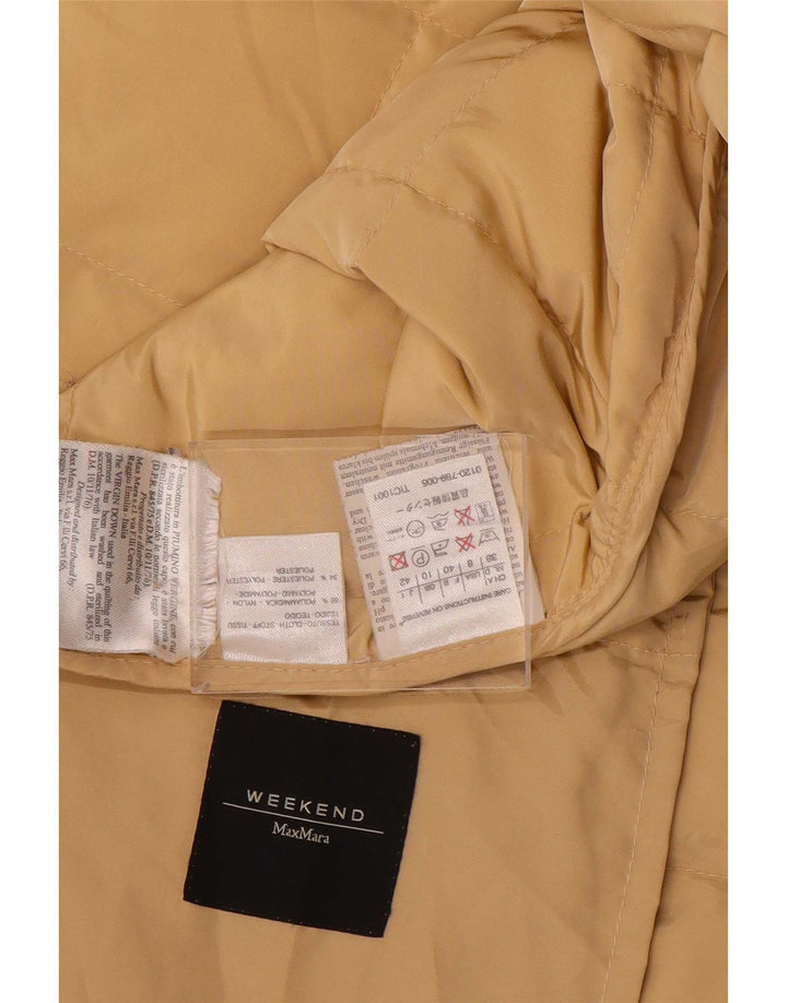 Damska kurtka weekendowa Max Mara Oversized, wyściełana UK 10, mała żółta
