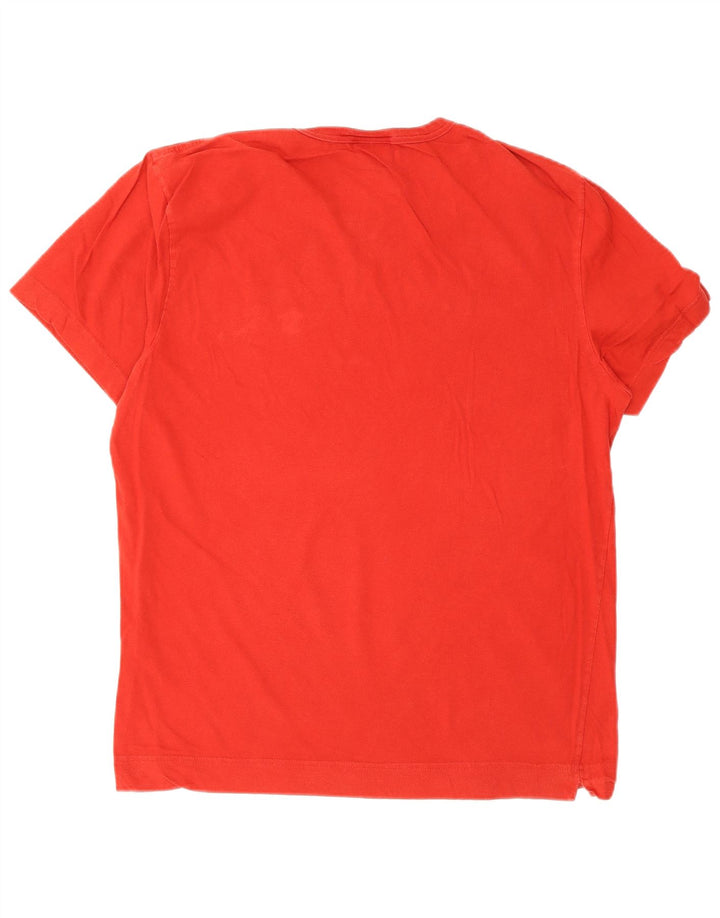 T-shirt męski Lacoste, rozmiar 4, średni czerwony, bawełniany
