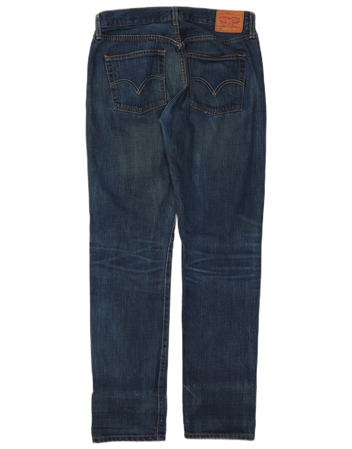 Damskie jeansy LEVI'S 501 Straight W27 L32 Niebieskie bawełniane