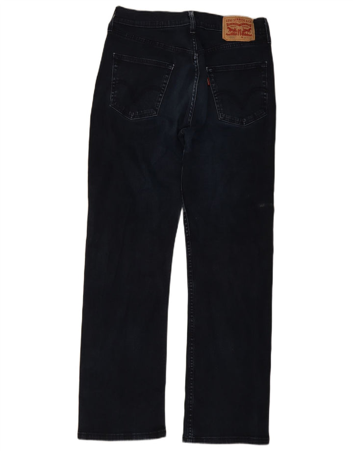 Męskie dżinsy Levi's 506 Straight W34 L32 Granatowa bawełna