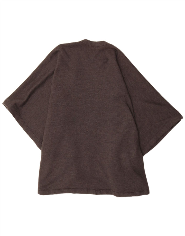 Damski sweter poncho CELLINI w jednym rozmiarze, szary, z blokami kolorów
