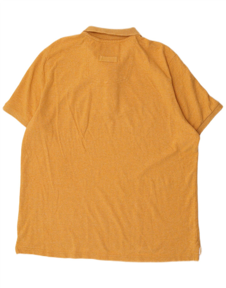 Męska koszulka polo Fat Face 3XL, żółta, bawełniana