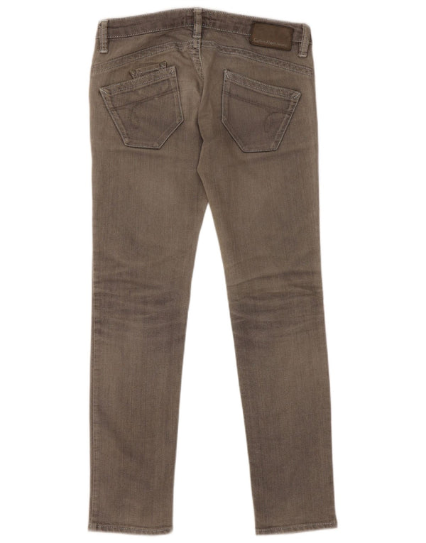 Calvin Klein Womens Skinny Jeans W29 L32 Grey Cotton