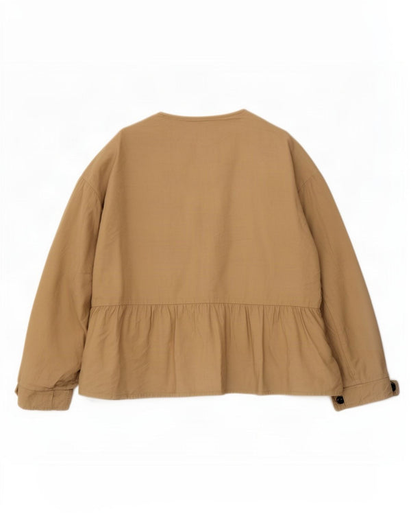 Damska kurtka Utility Jacket Zara UK 16 Large Beżowa Wiskoza