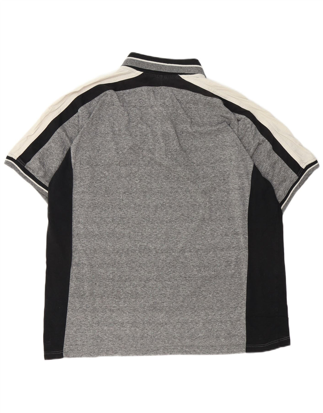 Męska koszulka polo PUMA XL, szara, bawełniana z blokami kolorów