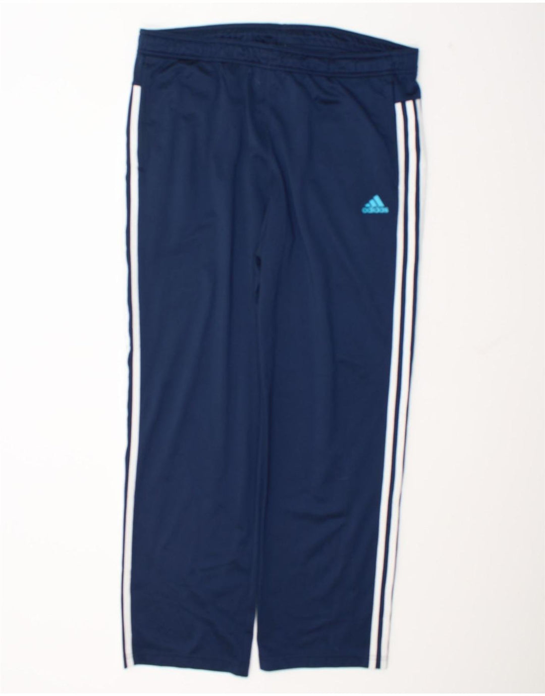 Męskie spodnie dresowe Adidas, duże, granatowe, poliestrowe
