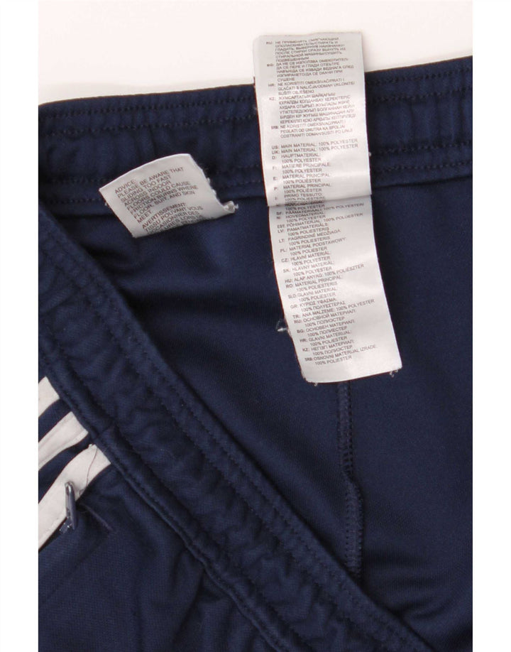 Męskie spodnie dresowe Adidas, duże, granatowe, poliestrowe