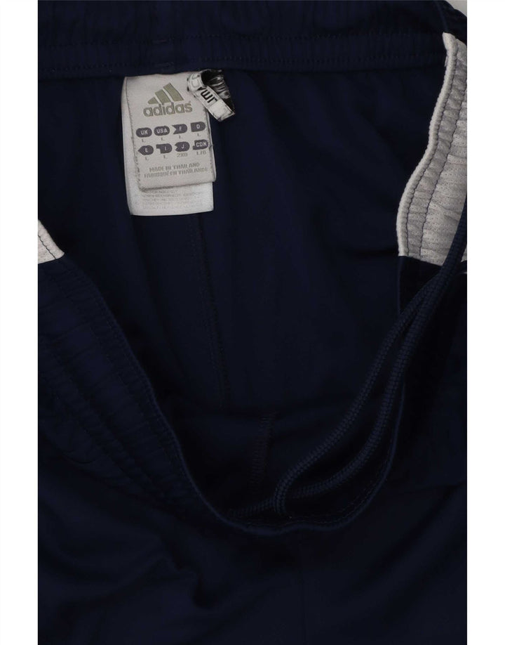 Męskie spodenki sportowe Adidas Climacool, duże, granatowe, z blokami kolorów, poliestrowe