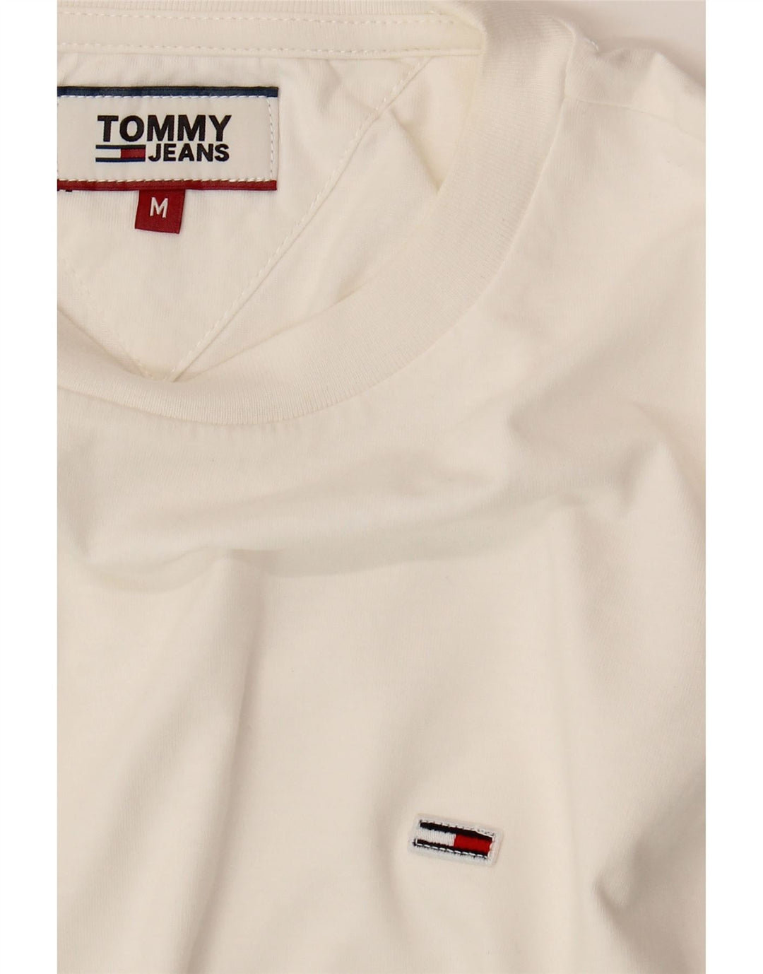 TOMMY HILFIGER Mens Top Long Sleeve Medium White Cotton Vintage Tommy Hilfiger and Second-Hand Tommy Hilfiger from Messina Hembry 