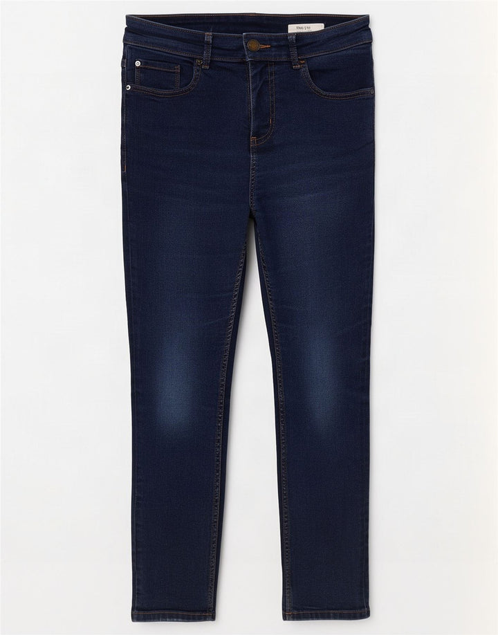 Marks & Spencer Damskie The Lily Cropped Jeans UK 12 Medium W30 L25 Niebieski