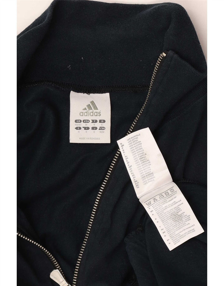 Adidas Męska bluza dresowa UK 40/42 Średni granatowy, bawełniany