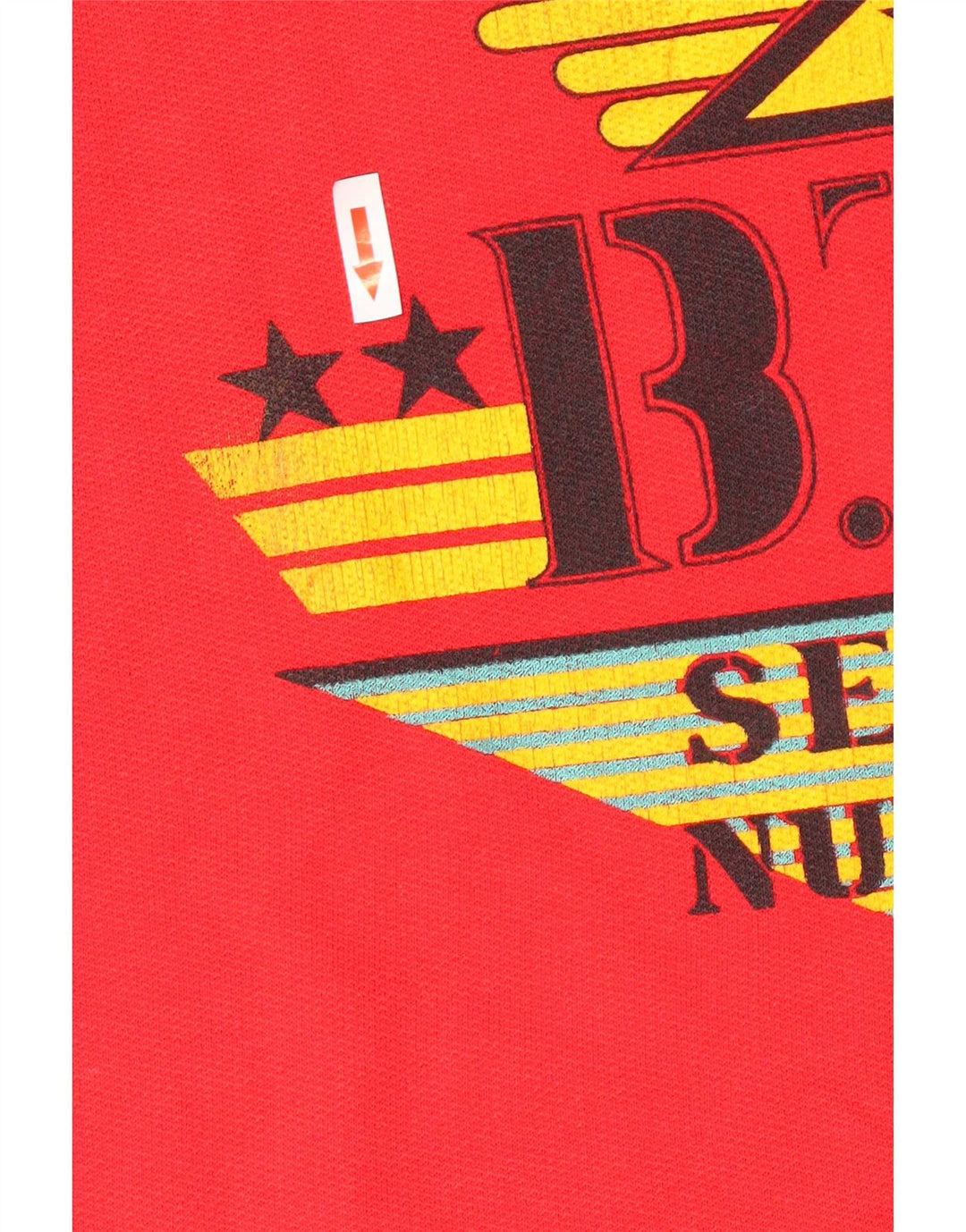 Męska bluza z grafiką w stylu vintage, bawełniana, w kolorze średniej czerwieni