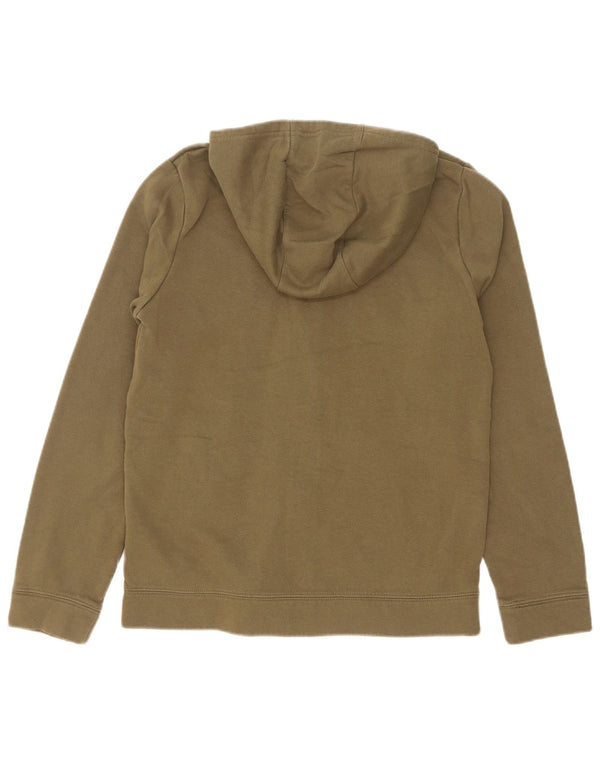 Chłopięcy sweter z kapturem i zamkiem Nike, 13-14 lat, XL, bawełna khaki