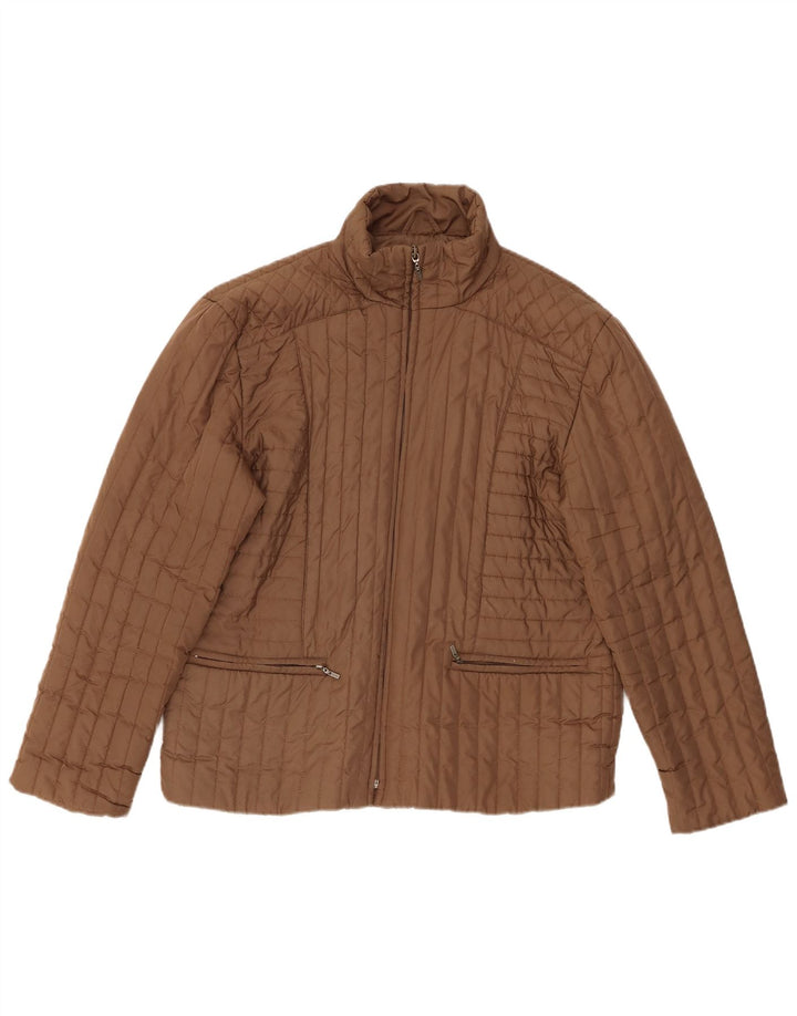 Damska ocieplana kurtka PACO UK 14, średni brąz, poliester