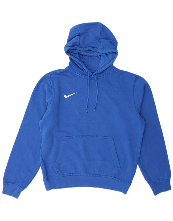 Męski sweter z kapturem Nike, mały, niebieski, bawełniany