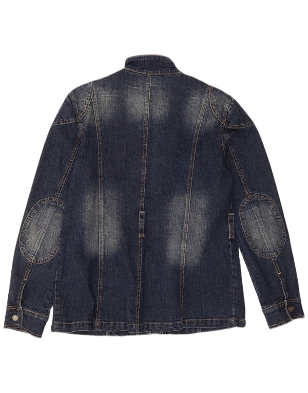 Damska kurtka dżinsowa XFN Jeans UK 18 XL, granatowa, bawełniana