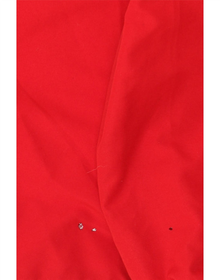 Adidas Męska bluza dresowa UK 42/44 Duży czerwony poliester z blokami kolorów