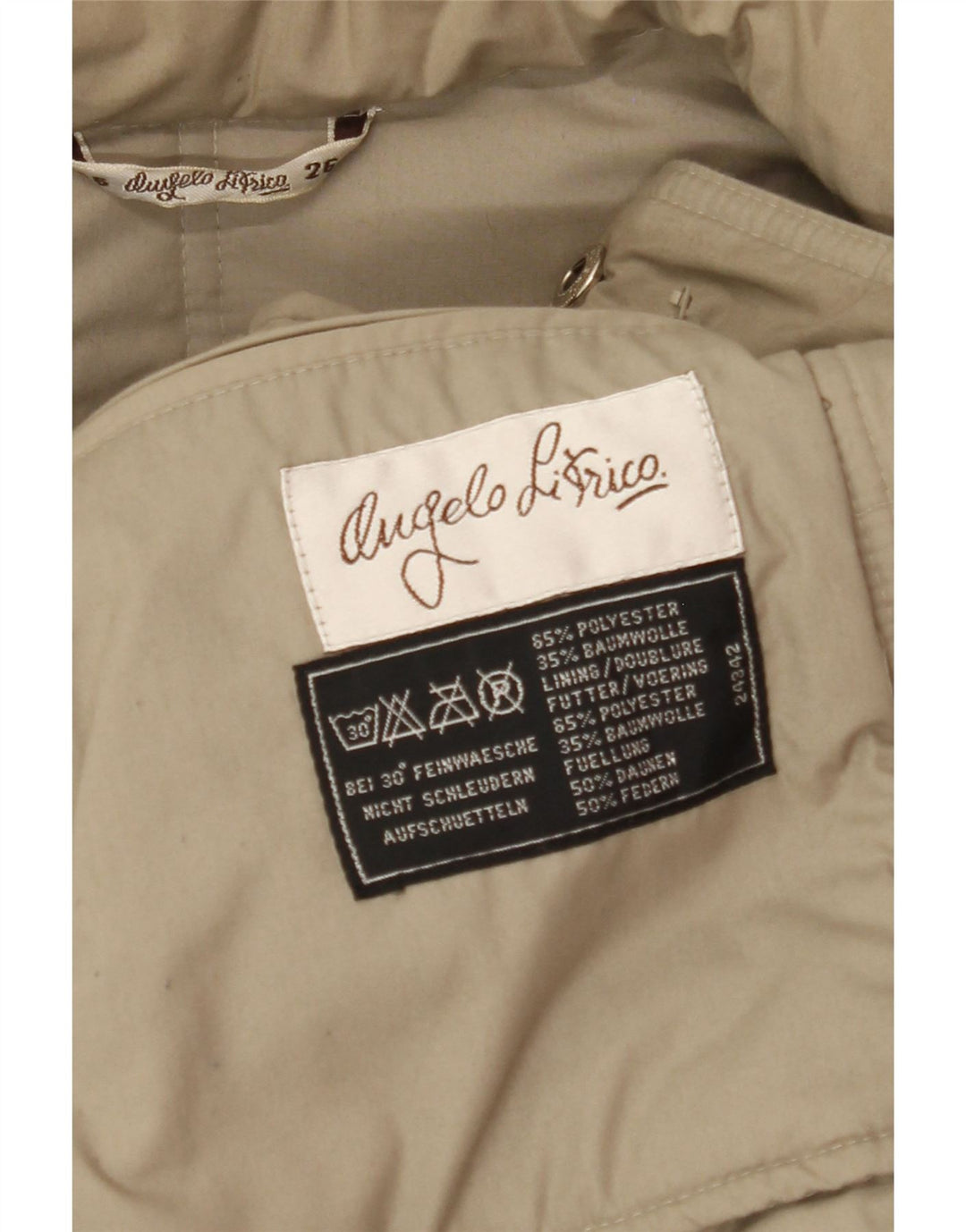 ANGELO LITRICO Womens Padded Coat UK 22 3XL Beige Polyester Vintage Angelo Litrico and Second-Hand Angelo Litrico from Messina Hembry 