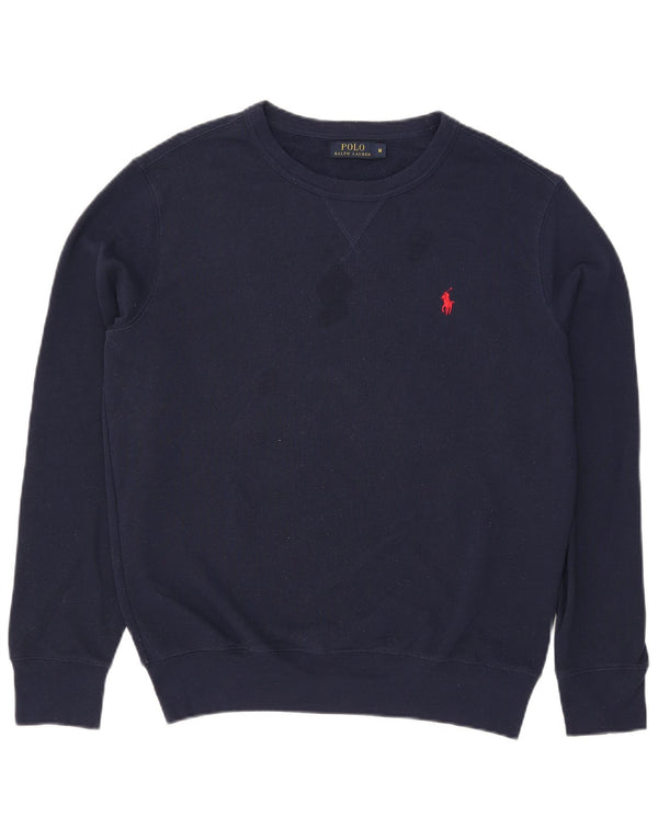Bluza męska Polo Ralph Lauren, sweter, średni, granatowy, bawełniany