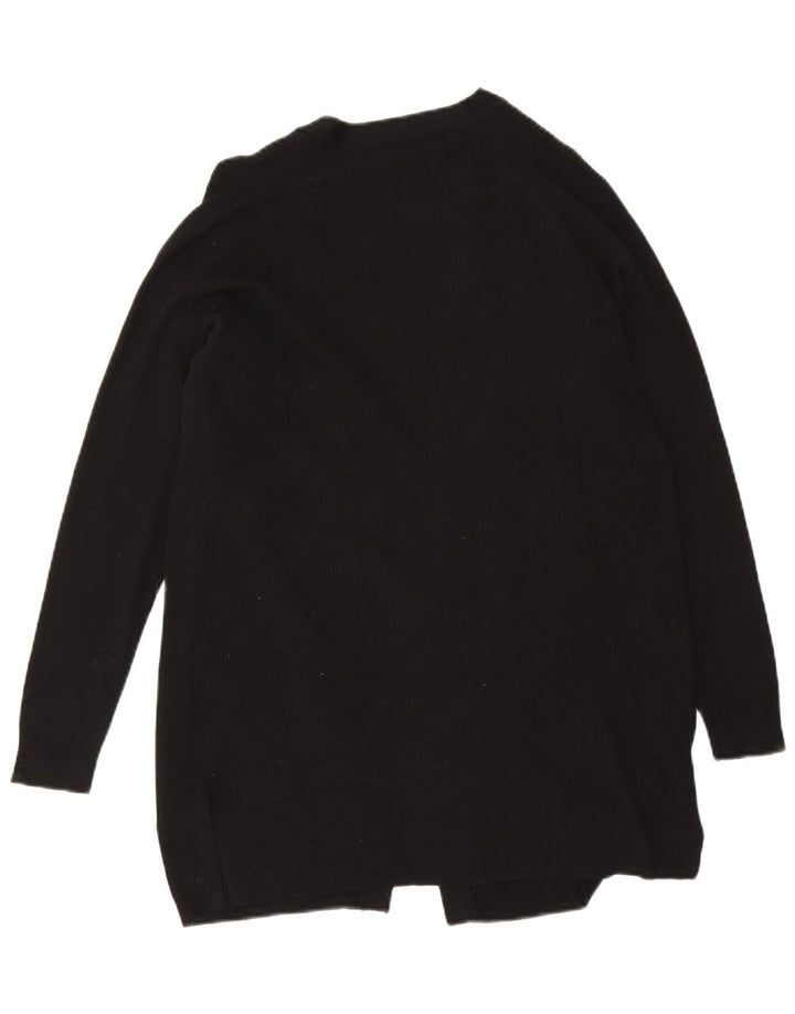 Marks & Spencer Damski sweter rozpinany UK 14 Średni czarny wiskoza