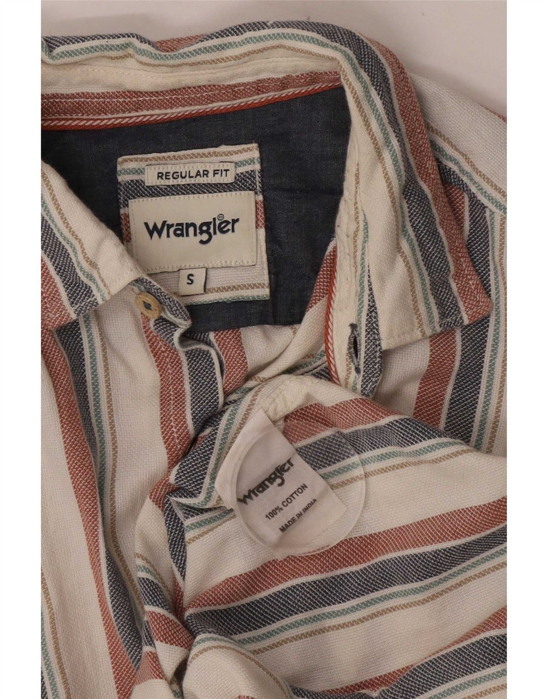 Koszula męska Wrangler o regularnym kroju, mała, wielokolorowa, bawełniana w paski