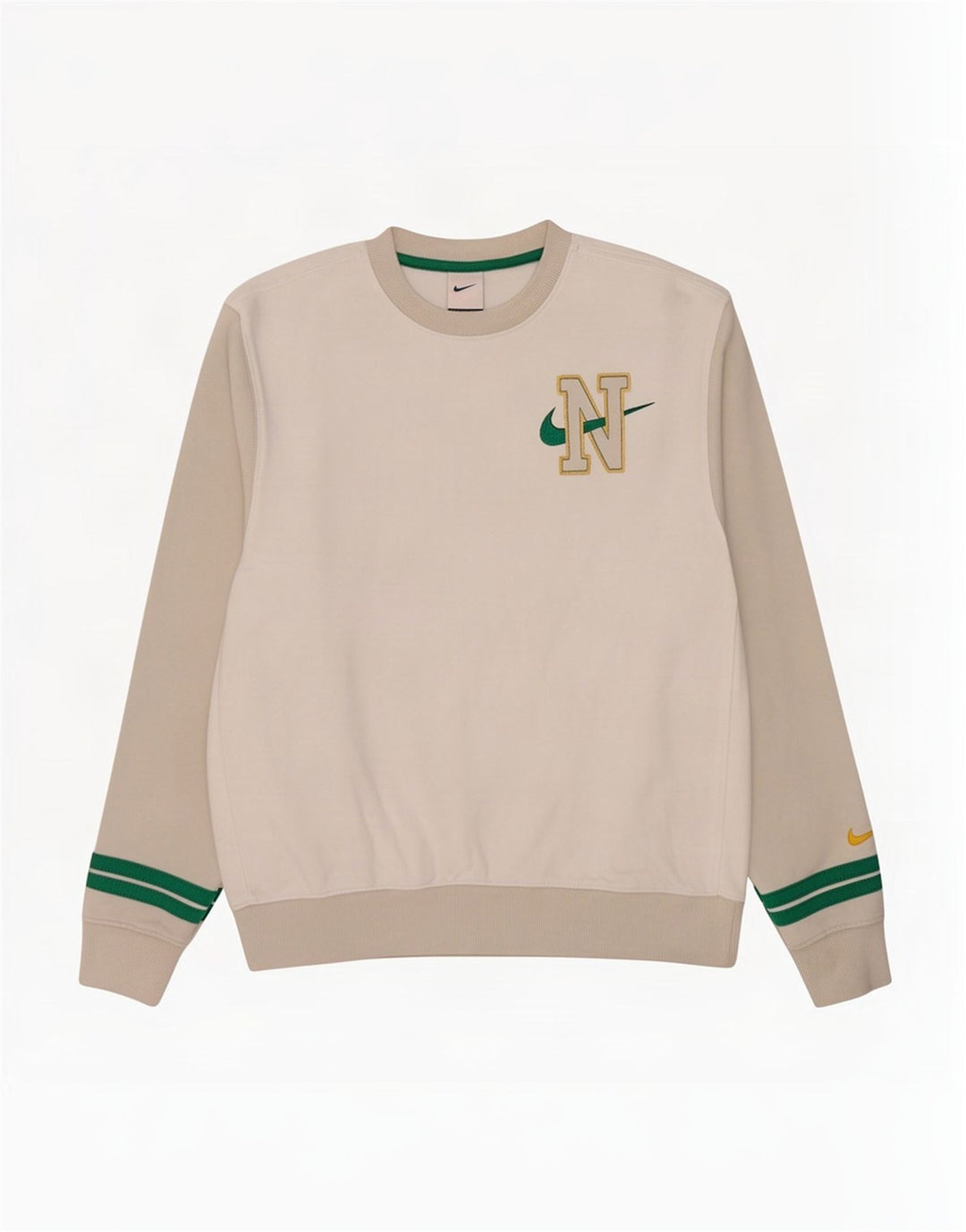 Męska bluza Nike z grafiką, bawełniana, w kolorze średniej bieli, z blokami kolorów