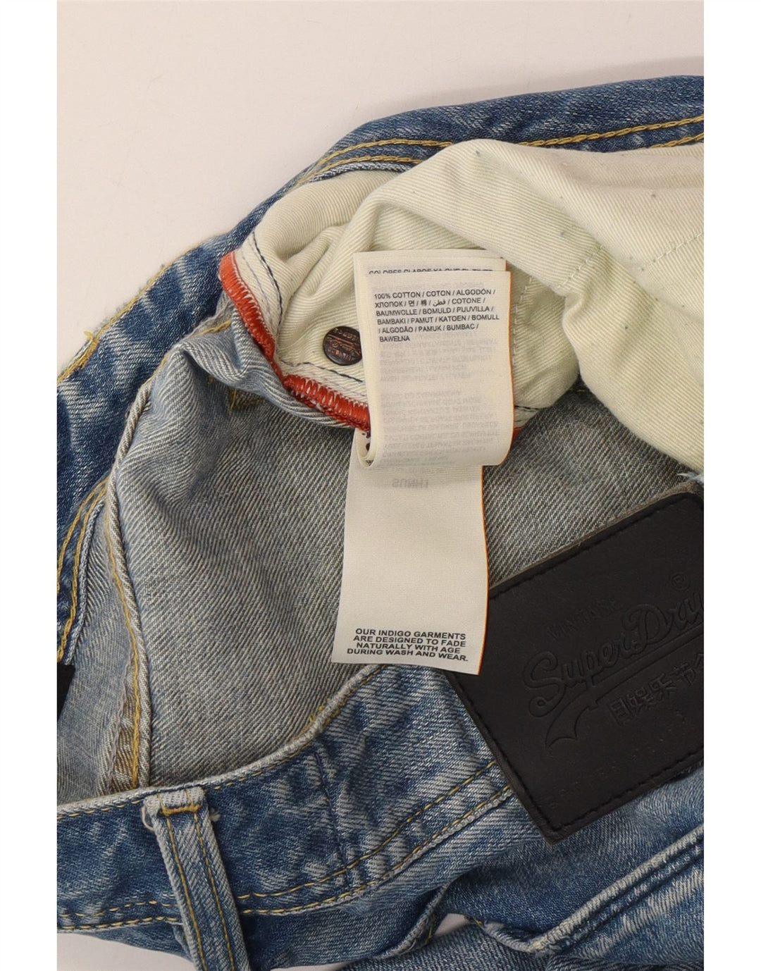 Męskie luźne dżinsy Superdry W30 L32 Niebieskie, bawełniane